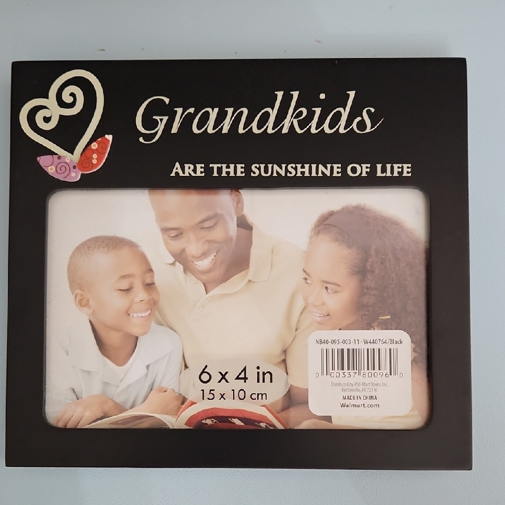Grandkids Photo Frame - Black
